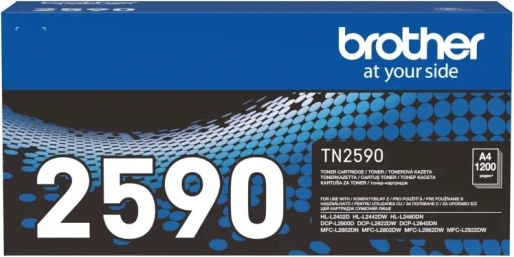 čierny toner brother tn-2590, výťažnosť 1200 strán