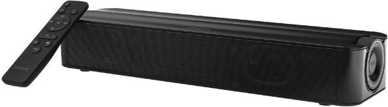 Bezdrôtový soundbar Creative Stage SE pod monitor