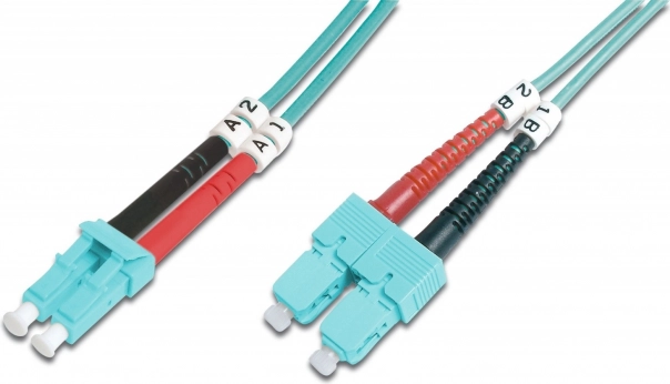 Optický patchcord FO LC-SC MM 50/125 OM3 duplex LSOH 5m