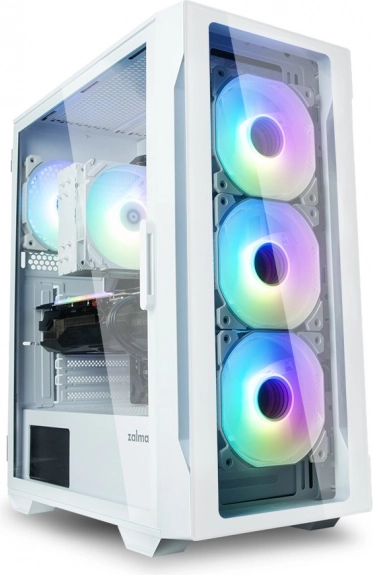 Biela skriňa Zalman I3 Neo TG Mid Tower RGB
