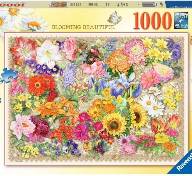 Puzzle 1000 dielikov Rozkvitnuté kvety