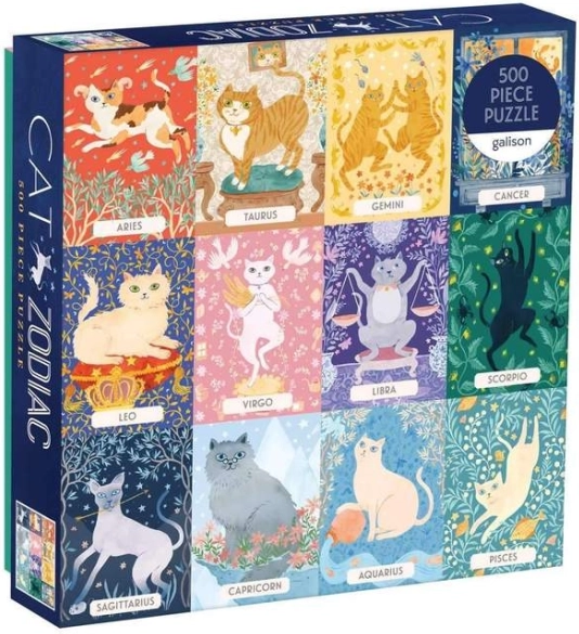 Puzzle Mačací zverokruh 500 dielikov od Galison