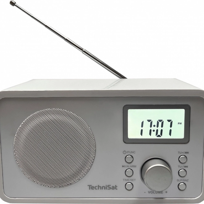 TechniSat Classic 200 biele FM rádio s USB a budíkom