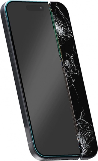 Nepraskajúce hybridné sklo Crong 7D Nano pre iPhone 16e / 14 / 13 / 13 Pro