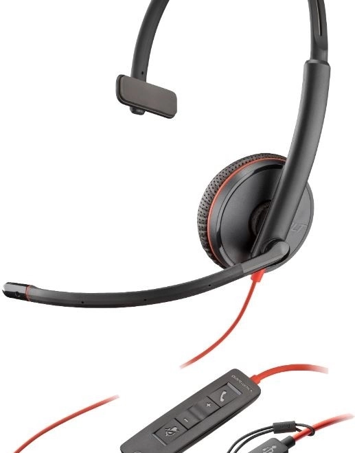 Slúchadlá Blackwire Mono USB s 3,5mm konektorom