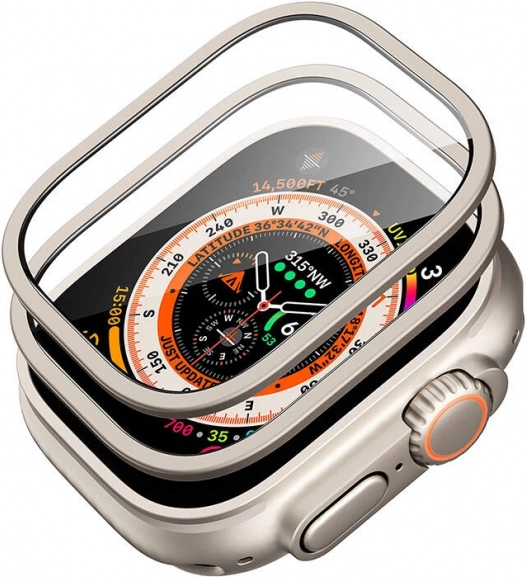 Ochranný set pre Apple Watch Ultra ESR 49mm (puzdro + sklo) (titan)
