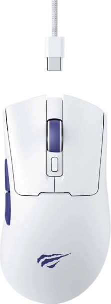 Káblová herná myš Havit MS966 RGB biela