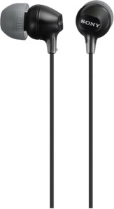Slúchadlá do uší s mikrofónom SONY MDR-EX15AP čierne