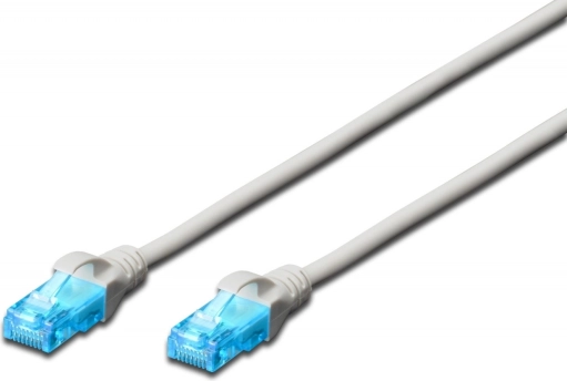 Sieťový patch kábel Cat 5e U/UTP 15 m sivý