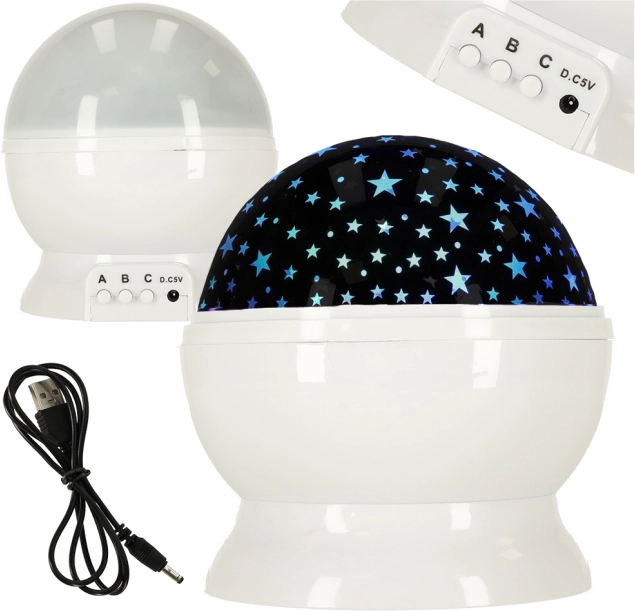 Hviezdna nočná lampa – Biela