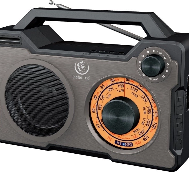 Prenosný Bluetooth reproduktor a rádio RODOS