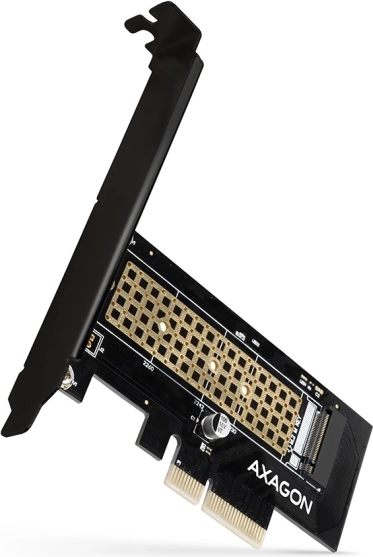 AXAGON interný PCIe x4 adaptér pre NVMe M.2 SSD (M‑key), štandardný aj low profile