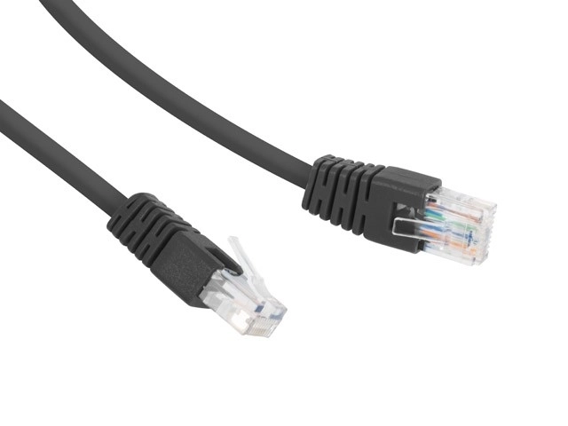 Sieťový patch kábel Cat 6 UTP 5 m čierny