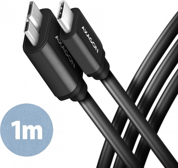 Kábel Micro-B USB na USB-C 3.2 Gen 1 1m 3A ALU PVC