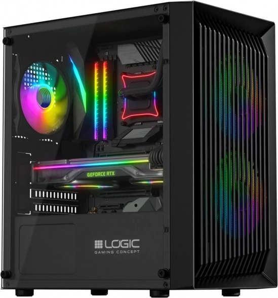 Počítačová skriňa bez zdroja LOGIC ATOS ARGB MINI USB 3.0