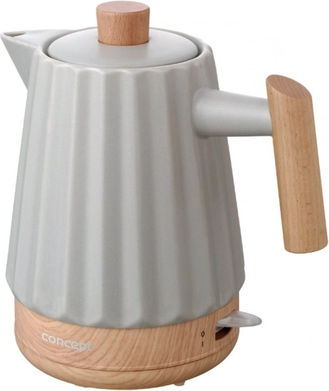 Keramická rýchlovarná kanvica 1,5 l svetlosivá