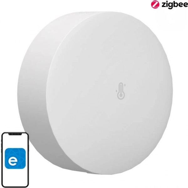 Inteligentný senzor teploty a vlhkosti Zigbee Sonoff SNZB-02P (okrúhly)