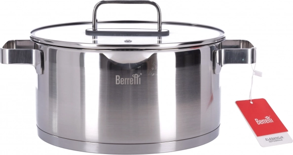 Nerezový hrniec s pokrievkou Berretti Mistral 24 cm