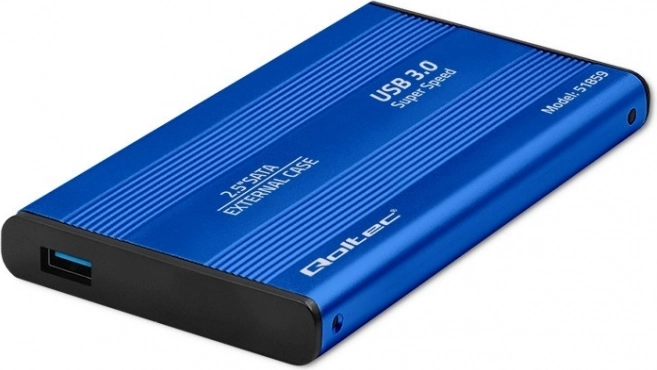 Externé puzdro na HDD/SSD 2.5" SATA3 USB 3.0 Modré