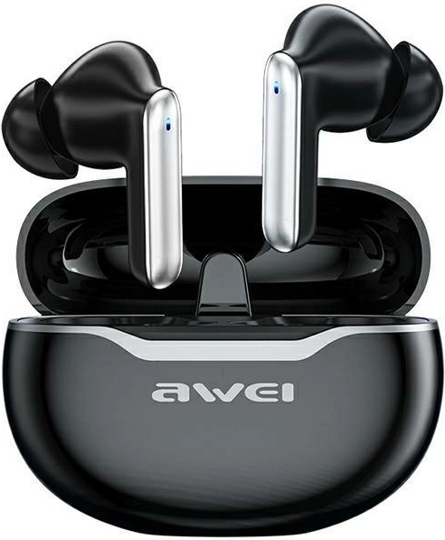 AWEI T50 TWS bezdrôtové slúchadlá Bluetooth 5.3 – čierna