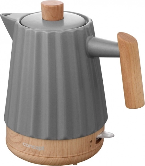 Keramická rýchlovarná kanvica 1,5 l, tmavosivá
