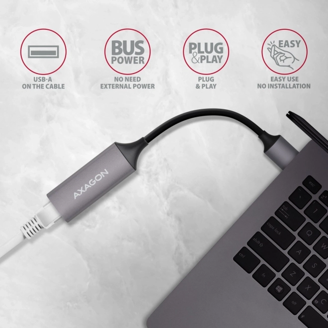 Axagon sieťový adaptér Ethernet USB Type A 3.2 Gen 1