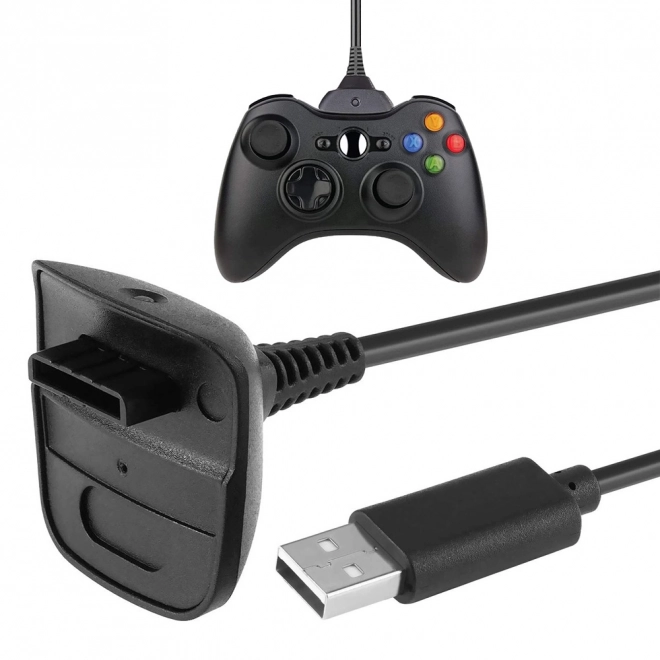 Nabíjací kábel pre xbox 360 usb podložka play charge