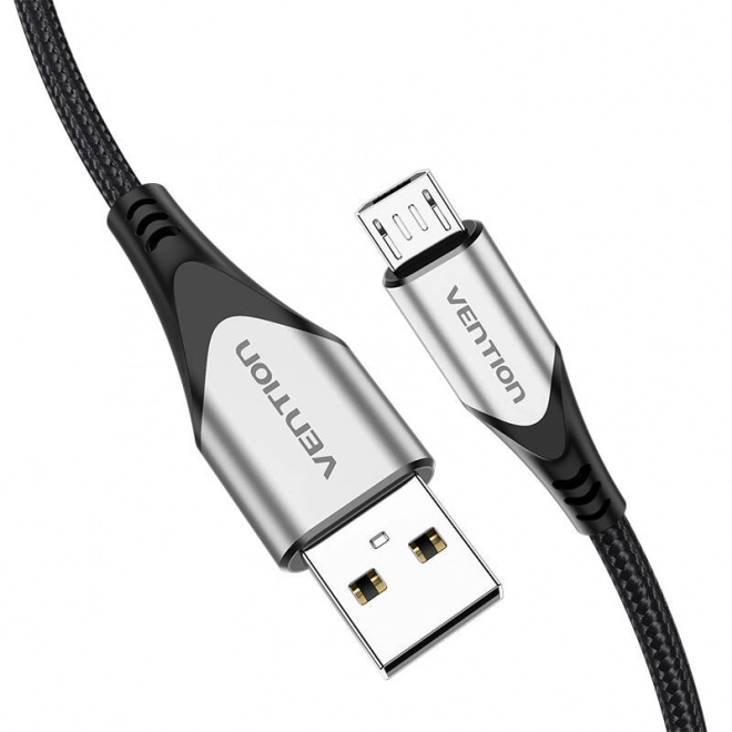 Kábel USB 2.0 A na Micro USB Vention 3A 0,25m sivý