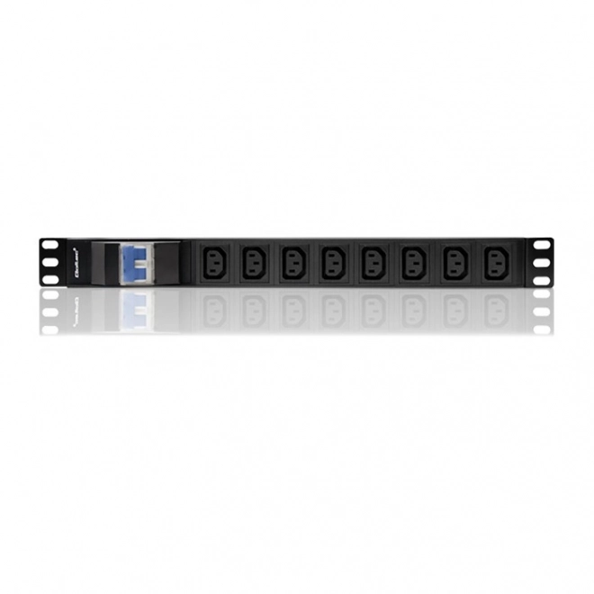Napájacia lišta do Racku 19 palcov s ističom 1U 10A PDU 8xIEC C13 2m