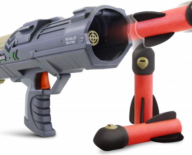 Huntsman raketomet Big Bullet s 3 penovými nábojmi 37 cm