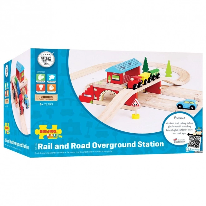 Vláčkodráha Bigjigs Rail - Nádražie nad Cestou