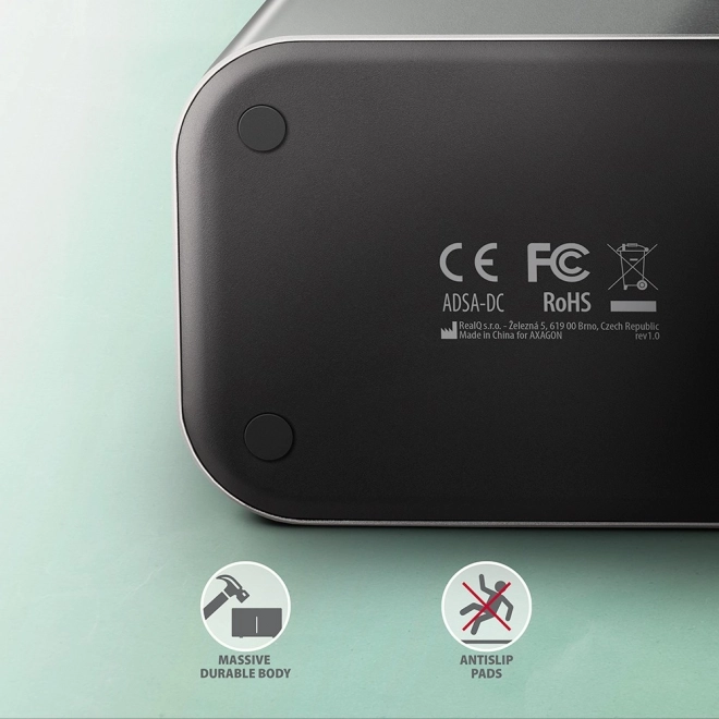 Stojan na dokovanie AXAGON Dual Clone USB-C pre SSD/HDD