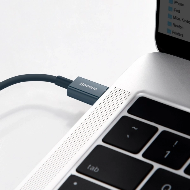 USB-C Kabel pre iPhone 20W PD 2m Modrý