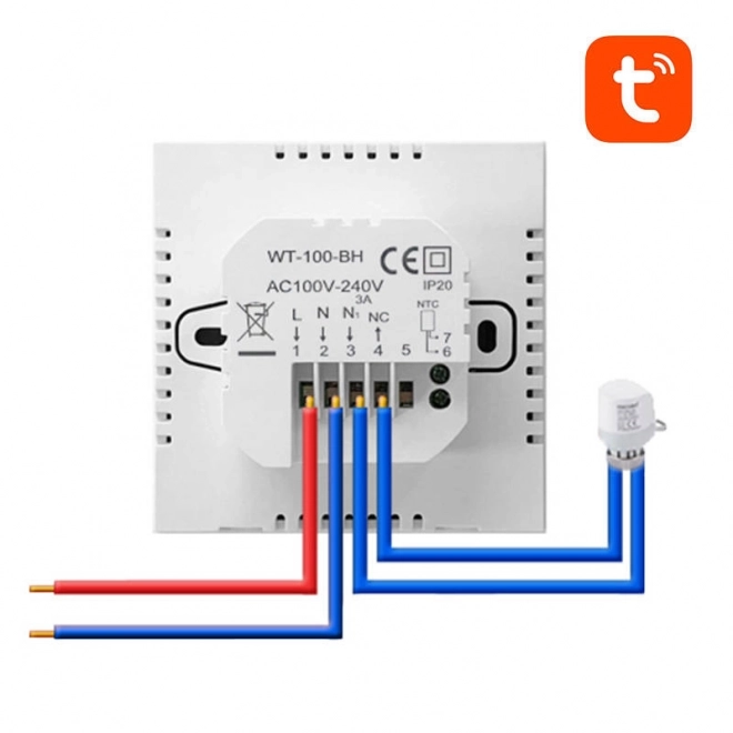 Chytrý termostat pre ohrev vody Avatto Zigbee Tuya