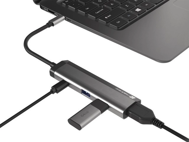 Ultratenká stacja dokująca USB-C Natec Fowler Slim