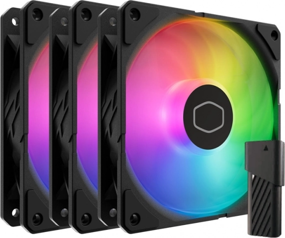 Ventilátory Cooler Master SickleFlow Edge 120 ARGB, sada 3 ks (čierne)