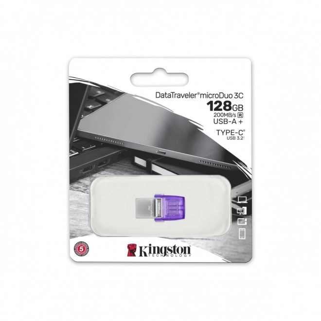 Usb kľúč Kingston DataTraveler MicroDuo 128GB USB-A/USB-C