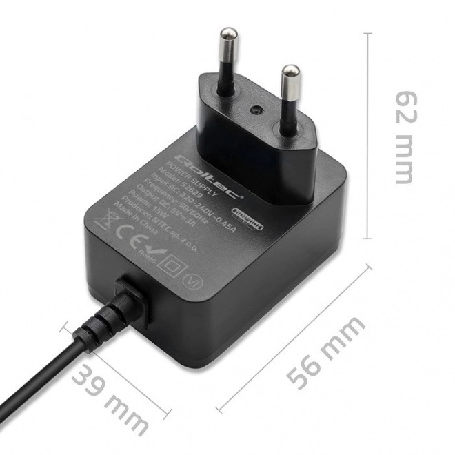 Rýchlonabíjačka Super FAST PD pre Raspberry Pi 4 - USB-C - 15W - čierna