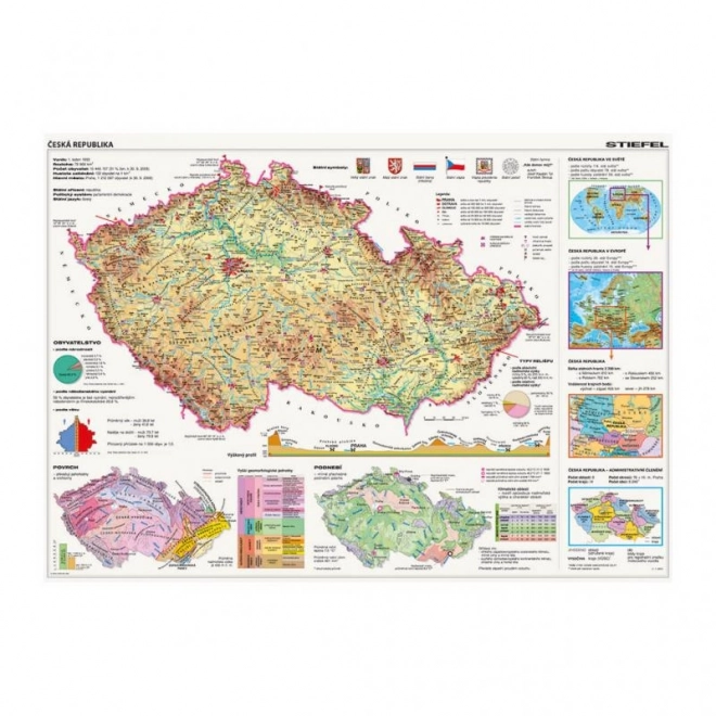 Dino Puzzle Mapa Českej Republiky 2000 Dielikov