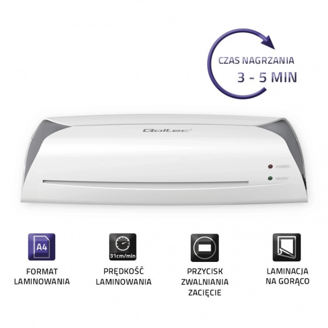 Laminátor Qoltec pre formát A4