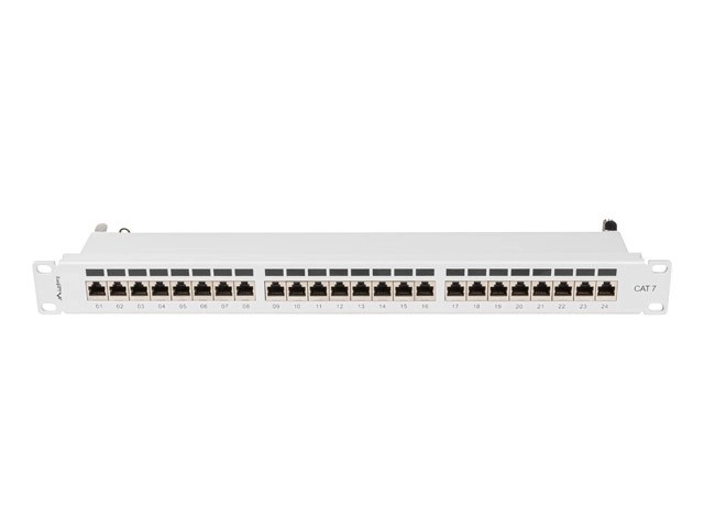 Patch panel 24 portový 1U KAT7 šedá