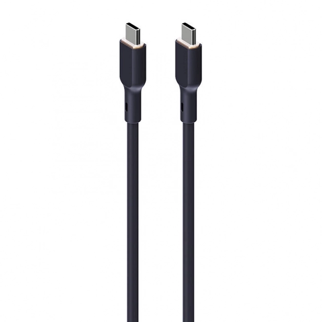 Nabíjací kábel USB-C na USB-C 140W čierny 1m