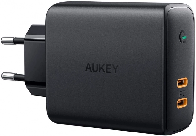 Aukey GaN sieťová nabíjačka 2xUSB C Power Delivery