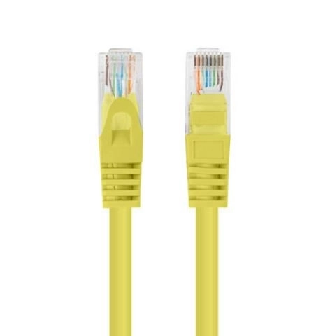 Žltý patchcord kat. 5e UTP 3m 10 ks
