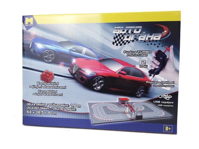 Autodráha pre deti kompatibilná so stavebnicou