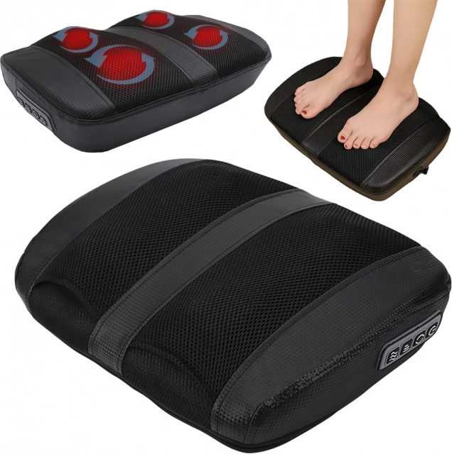 Elektrický shiatsu masážny prístroj na nohy s vyhrievaním