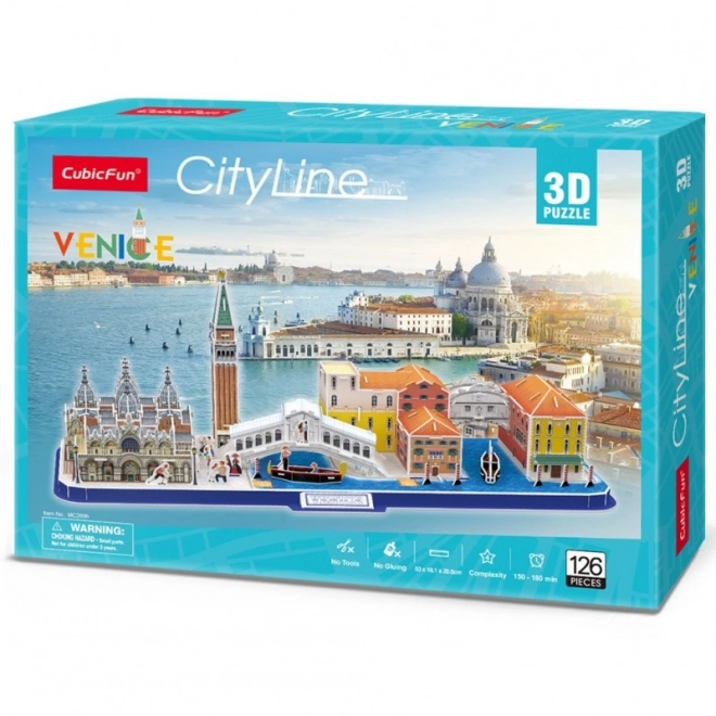 3D Puzzle City Line Benátky