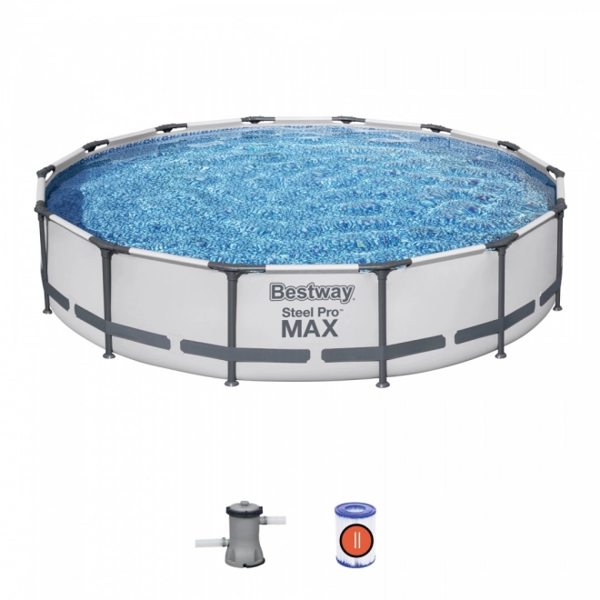 Nadzemný bazén Steel Pro MAX s kartušovou filtráciou