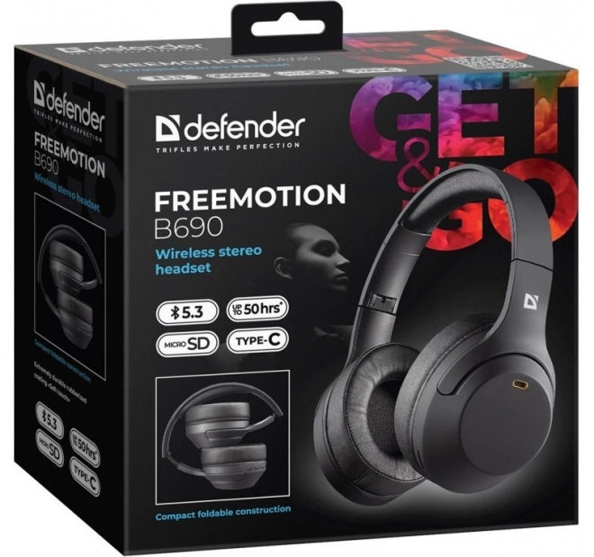 Bezdrôtové slúchadlá Freemotion B690 Čierne