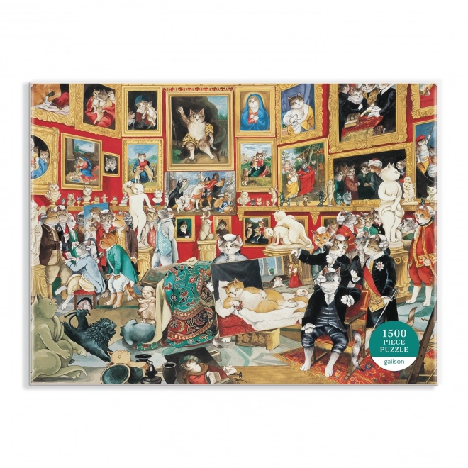 Puzzle Meowsterpiece: Galéria Uffizi 1500 dielikov